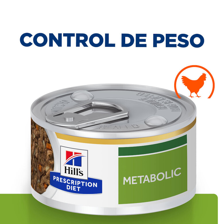 82 g Hill's Prescription Diet Metabolic Guisado de Frango e Legumes lata para gatos,  Imagem número 2 82 g Hill's Prescription Diet Metabolic Guisado de Frango e Legumes lata para gatos, , large Imagem número 2
